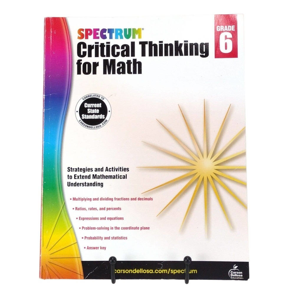 Spectrum Critical Thinking for Math Grade 6 Paperback